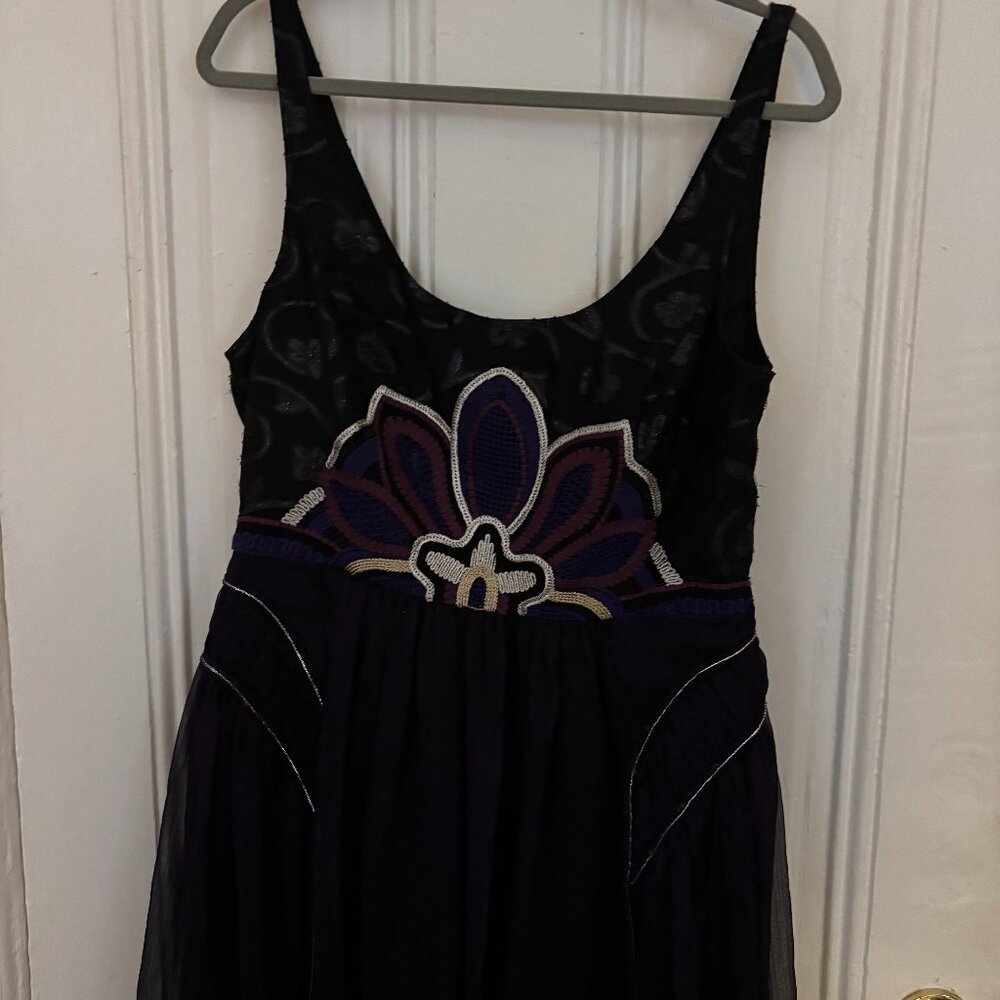 free people tulle sequined mini dress